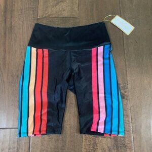 Goldsheep CHELSEA STRIPE BIKER SHORTS